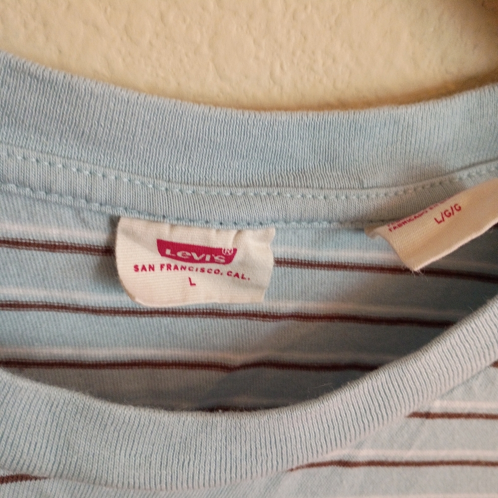 Levi's Striped Shirt Large - Picture 5 of 10